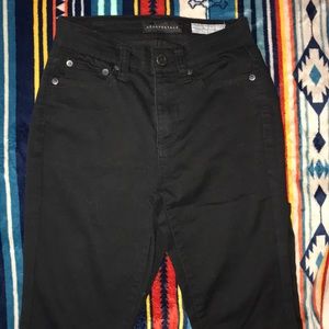 High Waisted Black Jeggins Size 00 Aeropostale EUC